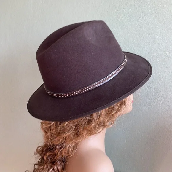 Scala Classico brown wool felt fedora - Picture 2 of 12